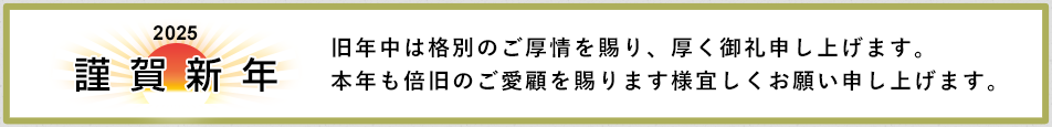 謹賀新年2025年1月1日